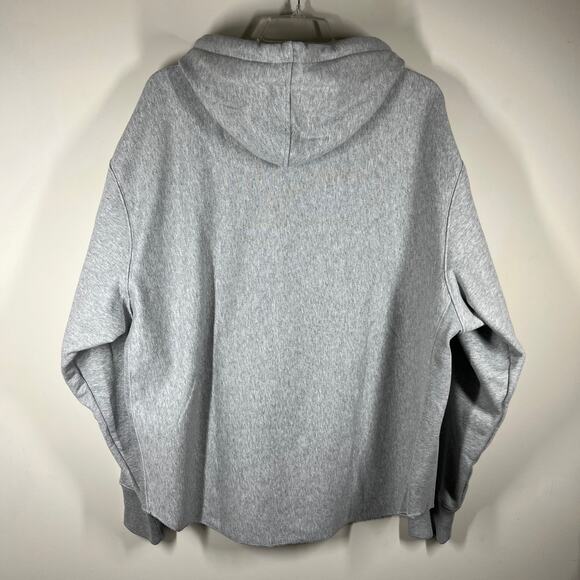 Champion Reverse Weave Boxy Anorak Hoodie Unisex 2XL Gray Oversized Quarter Zip - Picture 2 of 16